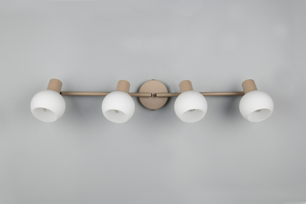 Plafoniera Boba, RL, 70x10x18.5 cm, 10W, 4x E14, metal, bej inchis/alb - 2 | YEO