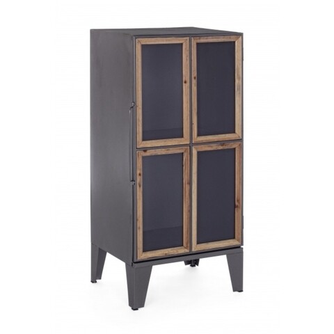 Bufet cu 1 usa, border, bizzotto, 41x33.2x88 cm, otel/lemn de pin