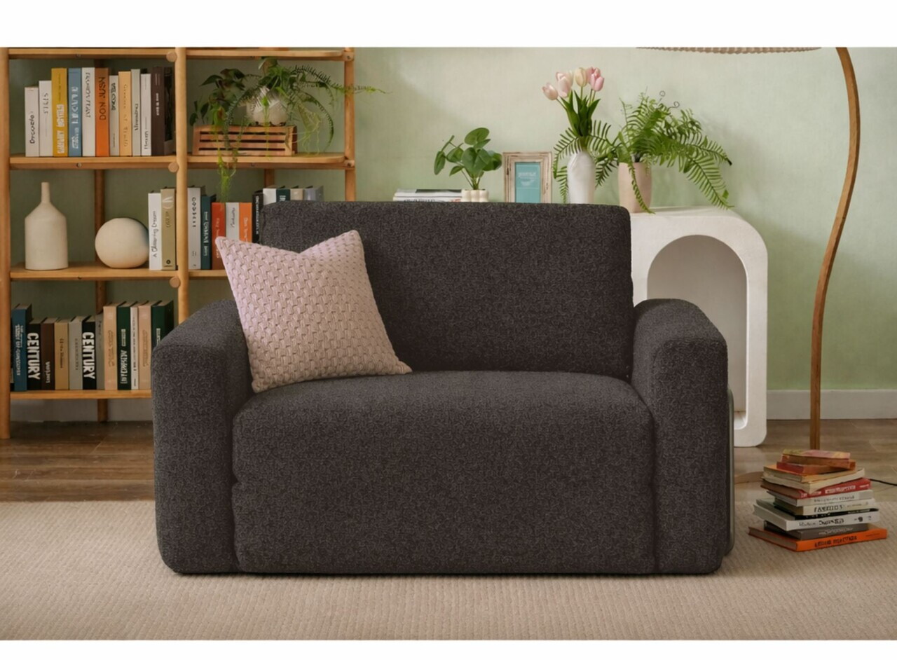Fotoliu extensibil, Atelier del Sofa, 118FVL1101, Tesatura Boucle, Antracit - view 2