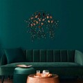 Decoratiune de perete, Love of Birds 3, Metal, Dimensiune: 86 x 75 cm, Multicolor