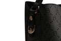 Geanta, Lucky Bees, 328 v2 Grey Black, piele ecologica, gri/negru