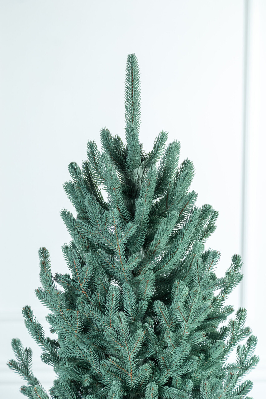 Brad artificial Christmas Deluxe by Sersimo, Viena Select argintiu, integral 3D, 210cm — imaginea 15