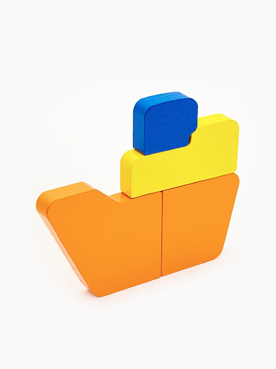Jucarie pentru landou/carucior, Hanah Home, Ship, 17x15x3 cm, Portocaliu / Galben - view 2