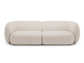 Canapea modulara 4 locuri, Kate, Micadoni, 243x99x76 cm, tesatura boucle, bej