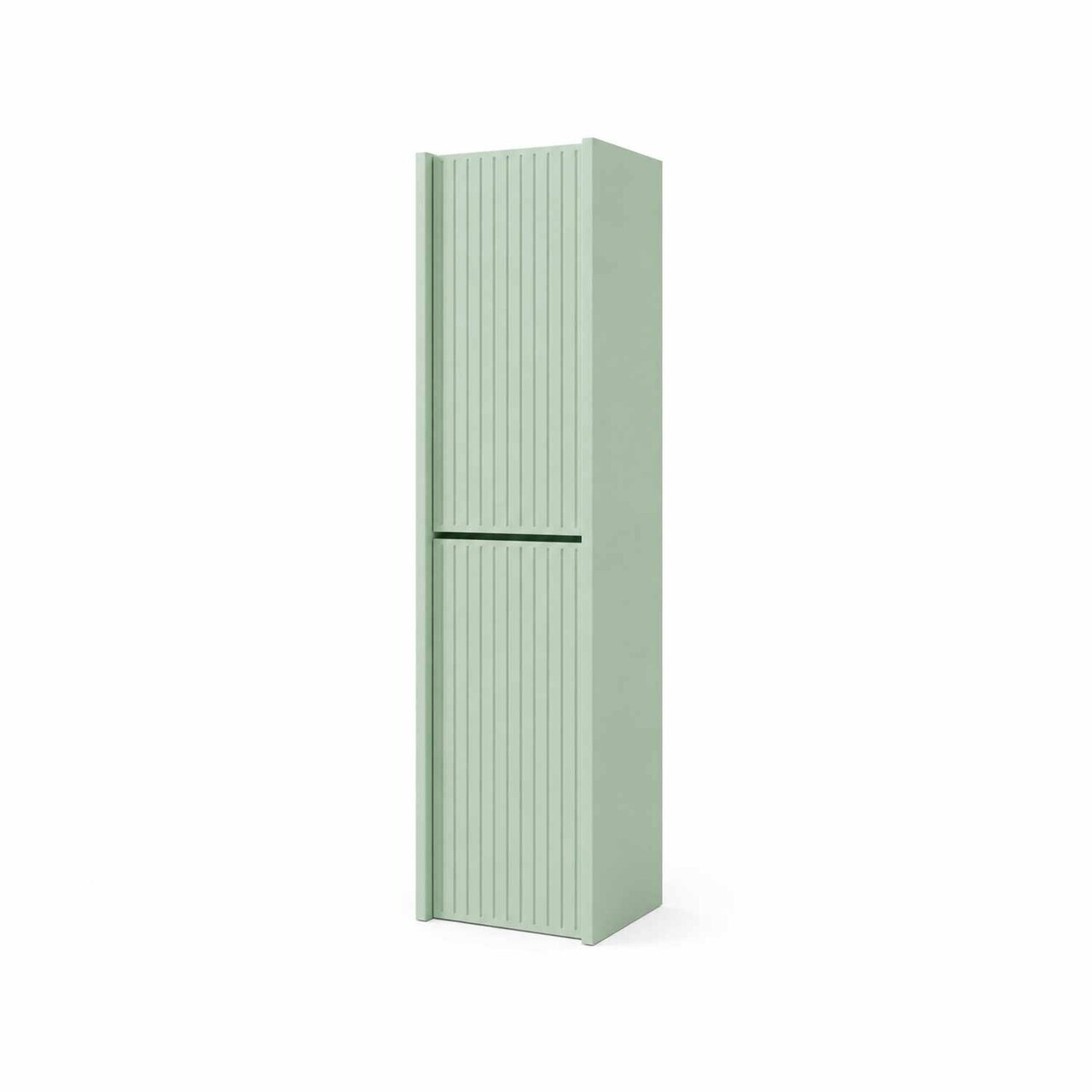 Dulap de baie, Hanah Home, Capella, 34x138x32 cm, MDF, Verde menta - view 5