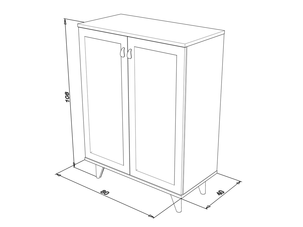 Comoda Mingitav Karina No.2, 80 X 40 X 108 Cm, PAL