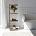 Corp biblioteca, Neostill, Aqua 3, 40x120x35 cm, Sticla temperata, Natural