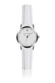 Ceas pentru dama, Emily Westwood, Silver Classic White, piele naturala/inox, alb