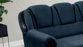 Coltar extensibil dreapta 3 locuri ELTAP, L-079, Lord, 243x180x112 cm, lemn/poliester, albastru inchis/negru