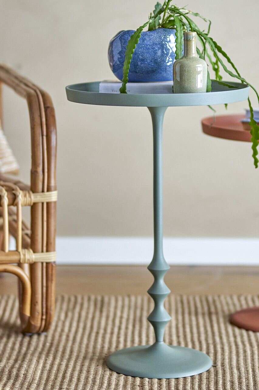 Masuta de cafea, Bloomingville, Anjou, 37x57 cm, aluminiu, verde - imagine 3