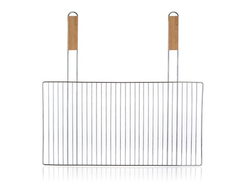 Gratar bbq rack, happy green, 57x55x1.5 cm, otel carbon/lemn