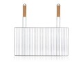 Gratar BBQ Rack, Happy Green, 57x55x1.5 cm, otel carbon/lemn