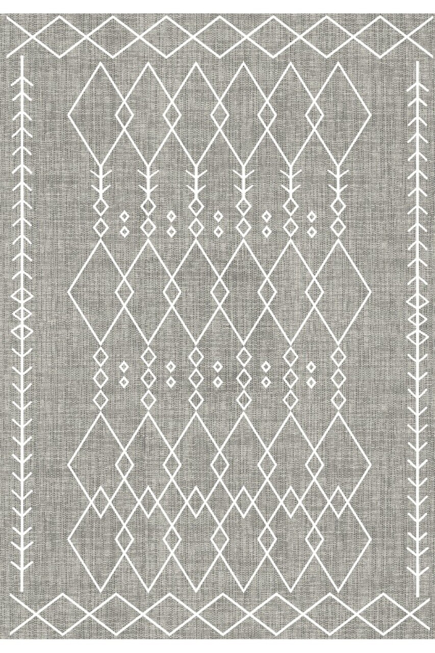 Covor, CLR-0000606-003, 120x200 cm, Poliester, Gri — imaginea 2