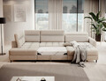 Coltar extensibil dreapta 4 locuri ELTAP, RT-18RAQ, Berrto, 306x165x100 cm, lemn/poliester, bej