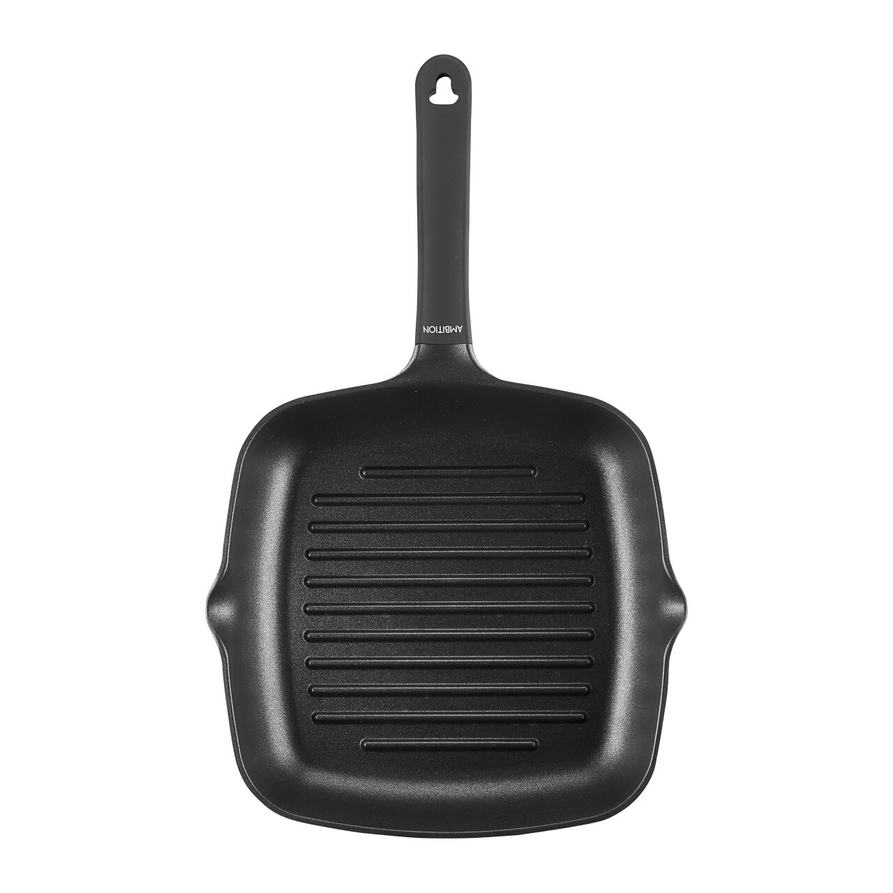 Tigaie grill Noel, Ambition, 28x28 cm, aluminiu, visiniu/negru - 2 | YEO