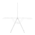 Uscator de rufe cu suport umerase, Brabantia, Hangon Fresh, 25 m capacitate de uscare, otel, alb