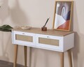 Dulap, Wolina, Bohem, 95x100x35 cm, MDF , Alb / Stejar