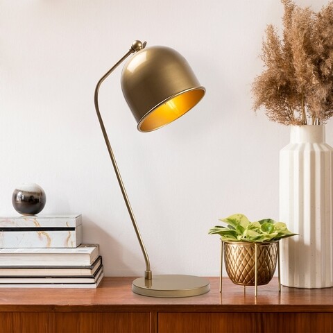 Lampa de masa, Sanika – 12276, Fulgor, 18 x 30 x 56 cm, 1 x E14, 40W, auriu Iluminat