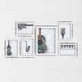 Set 6 tablouri decorative, SET_0100, Lulu, 24x29 cm/24x44 cm, plastic