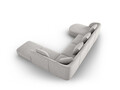 Coltar panoramic dreapta 6 locuri, Tulum, Cosmopolitan Design, 330x255x70 cm, tesatura chenille, gri deschis