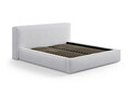 Tablie de pat 180 cm, Micadoni Home, Olivia-201, tesatura structurata chenille, gri deschis melange