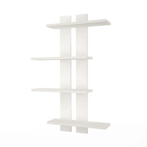 Raft pentru perete Raffline, 70x24x100 cm, alb 70x24x100