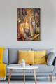 Tablou decorativ, Kanvas Tablo (50 x 70), Canvas, Lemn, Multicolor
