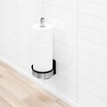 Suport role rezerva hartie igienica, Brabantia, Profile Brilliant Steel, 15.5x14x38.3 cm, otel, argintiu
