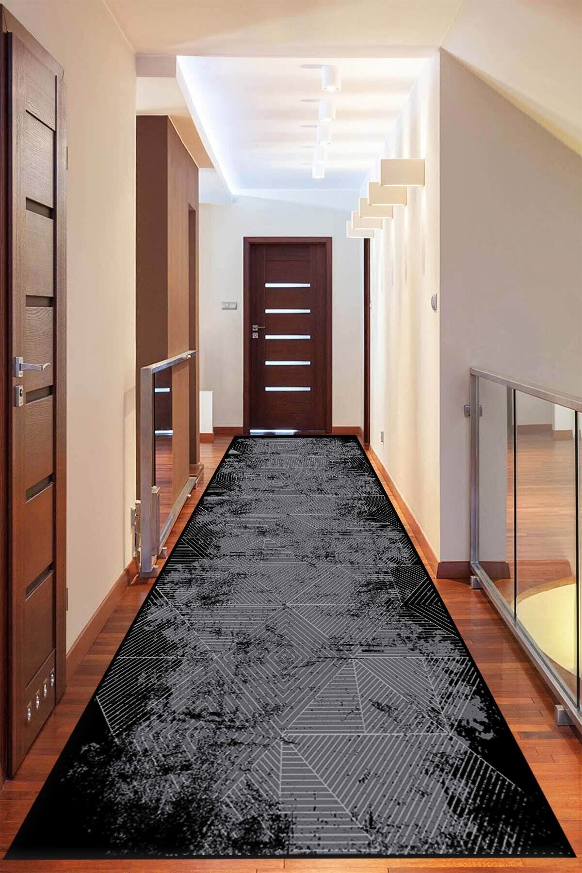 Covor, YOLLUK-000020-020, 160x300 cm, Poliester, Antracit