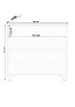 Dulap, Rabi, Rb-162, 86x86x40 cm, Alb mat