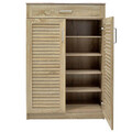 Pantofar cu 2 usi Sante, Pakoworld, 20 perechi pantofi, 80x37x123 cm, PAL/MDF, sonoma