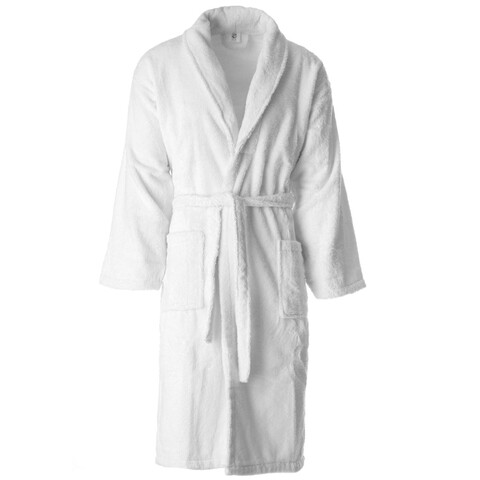 Halat de baie dama, 100% bumbac organic, alb /100