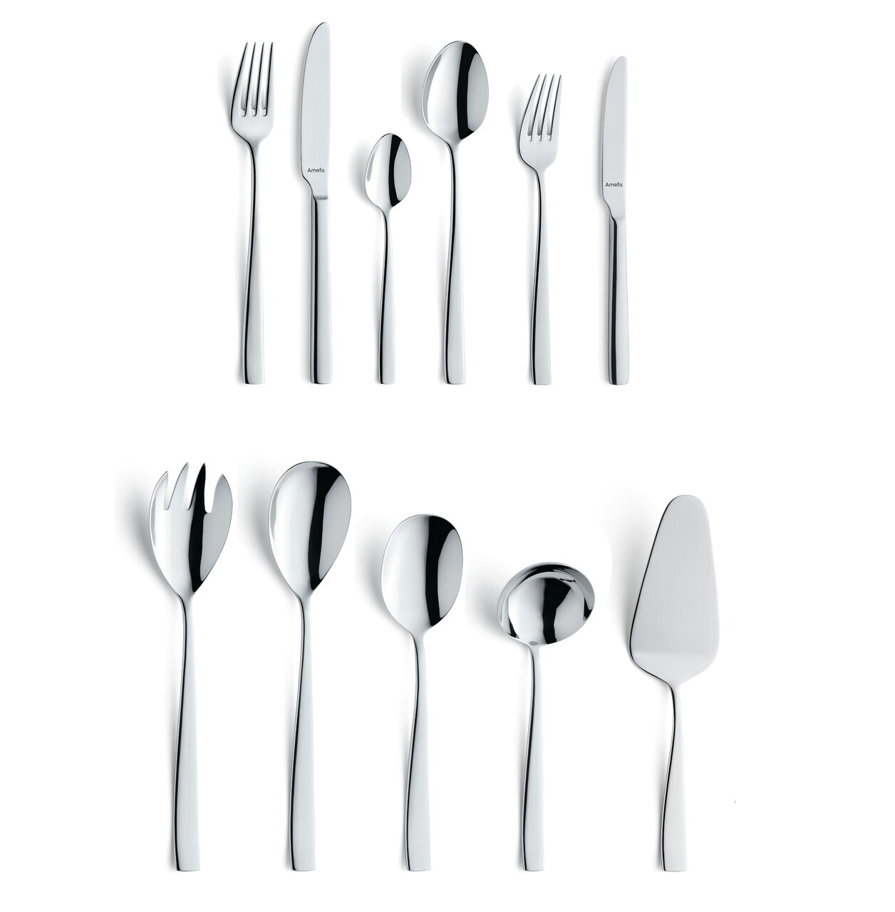 Set tacamuri 78 piese Amefa, Martin, inox 18/10, argintiu — imaginea 14