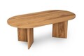 Masuta de cafea, Nordure, Oval, 120x60x40 cm, MDF , Maro