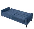 Canapea extensibila Cinar, Pandia Home, 209x80x80 cm, lemn, albastru