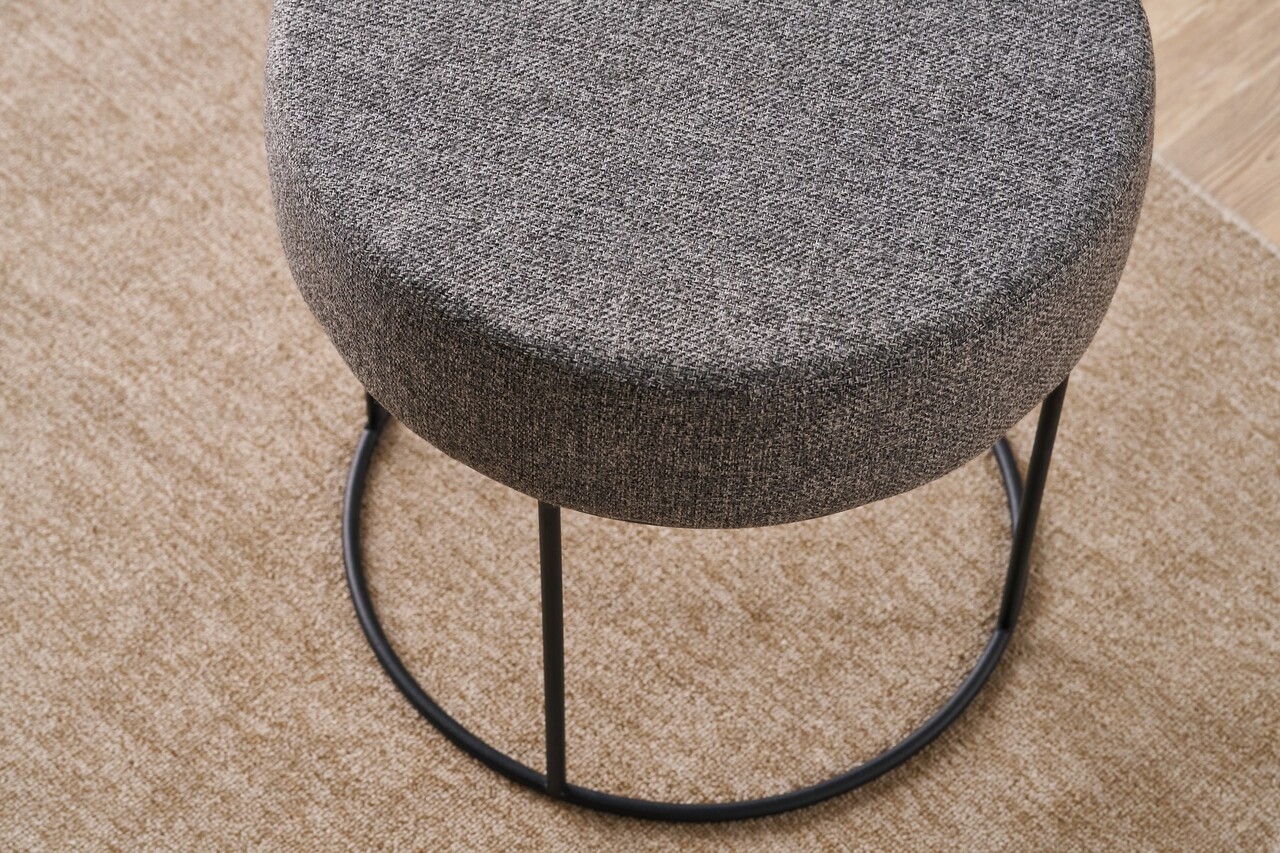 Taburet, Atelier del Sofa, 825BLC5137, Metal, Antracit - view 3