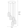 Candelabru, Opviq, Smoked - 022, E27, 60 W, metal/sticla