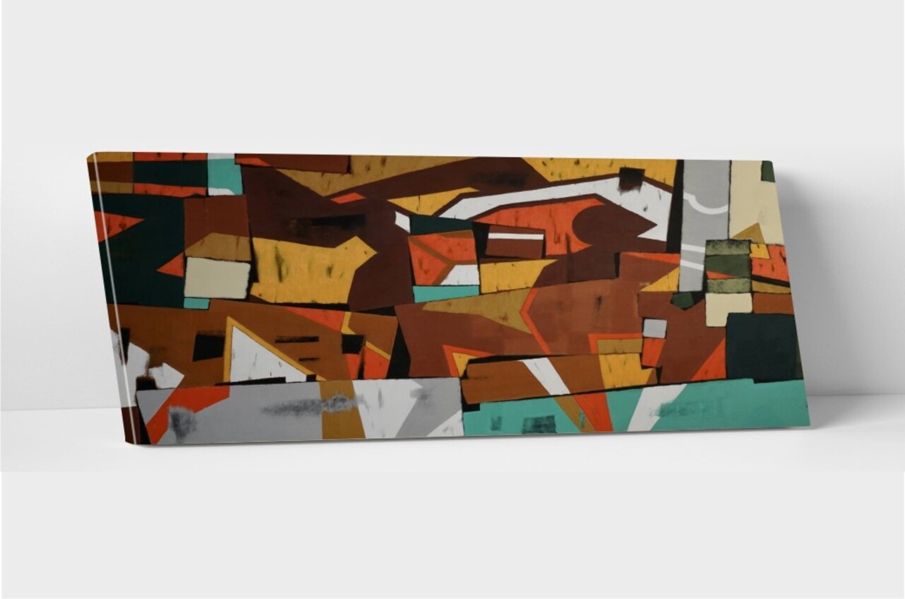 Tablou decorativ Darger, Modacanvas, 30x90 cm, canvas, multicolor