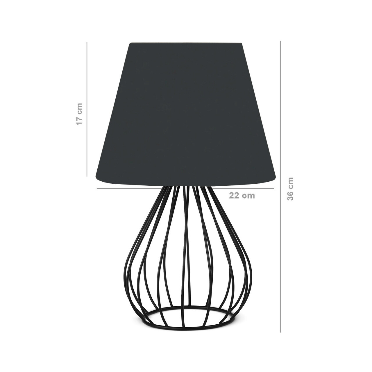 Lampa De Masa, Insignio, 780SGN4485, PVC, Antracit