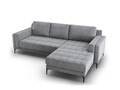 Coltar dreapta, Orrino, Mazzini Sofas, 4 locuri, 242x164x82 cm, catifea, gri