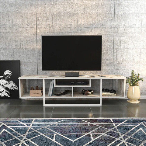 Comoda tv, retricy, asal 150, 150x35.2x40 cm, pal, alb