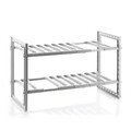Suport extensibil pentru dulap / sub chiuveta Shibblek InnovaGoods, 37.5-66.5 x 38 x 28 cm, otel/ABS, gri