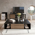 Masuta de cafea, Decorotika, Mistico, 120x45.6x60 cm, Nuc negru