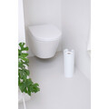 Suport role rezerva hartie igienica, Brabantia, Balance, 13.2x13.2x32.1 cm, otel, alb