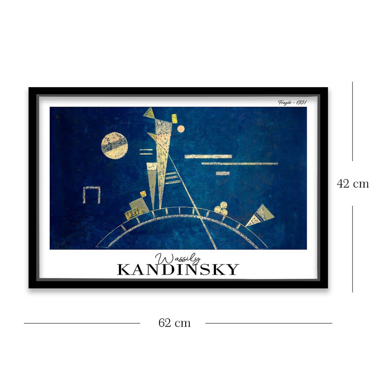 Tablou decorativ, 4262SYHKANDINSKY-019, Fundal: 100% MDF (Grosime: 2,7 mm), Multicolor - view 5