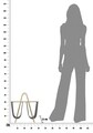Suport pentru reviste Fashion Double, Mauro Ferretti, 31x40x42.5 cm, fier