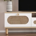 Comoda TV, Odessa, Bohem, 150x43x30 cm, PAL, Stejar Safir / Alb
