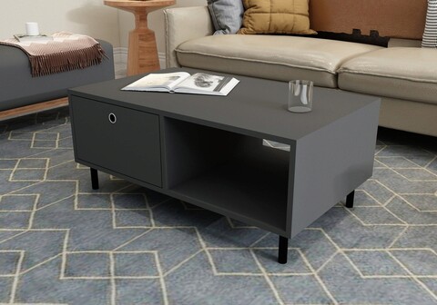 Masuta de cafea, puqa design, nando, 100x43x60 cm, pal, antracit