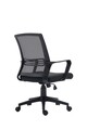 Scaun de birou ergonomic, Bedora Moon, mesh, negru