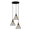Lustra, Fulgor, 942FLG1238, Metal, Negru/Maro antic